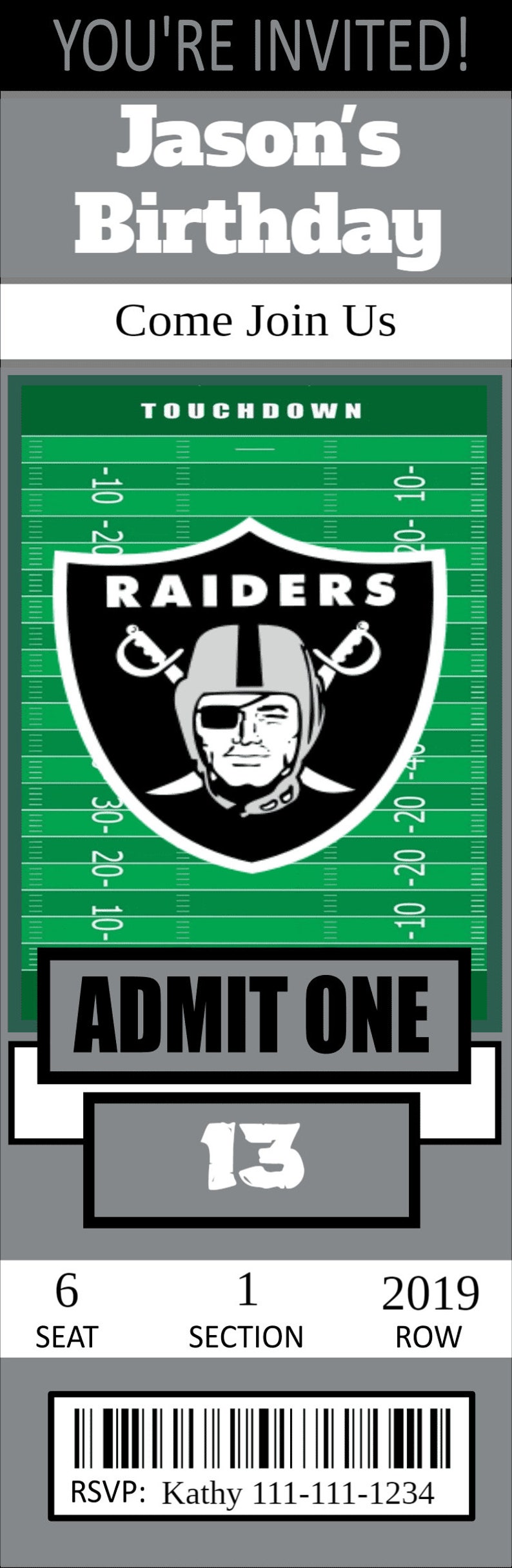 oakland-raiders-custom-2x6-ticket-invitation-editable-etsy