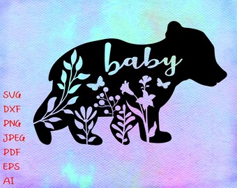 Free Free 295 Silhouette Baby Bear Svg Free SVG PNG EPS DXF File