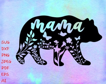 Download Mama Bear Svg Etsy
