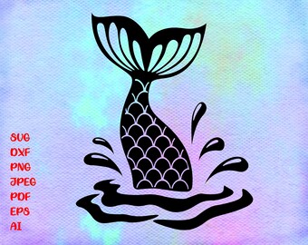 Download Mermaid Tail Svg Etsy
