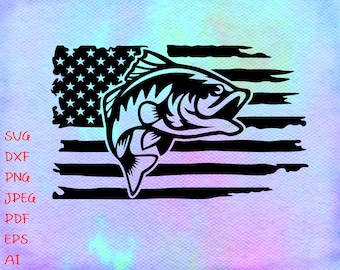 Download Fishing flag svg | Etsy