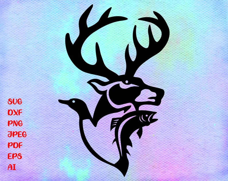 Download Duck Deer Fish SVG Dad Hunter Fishing Fisherman Hunting ...