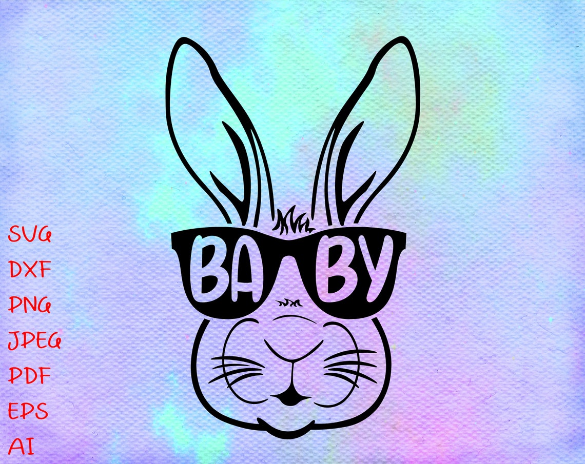 Download Baby Bunny Svg Baby Boy Svg Easter Svg For Boys Bunny | Etsy