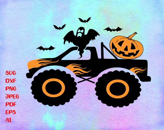 Download Pumpkin Monster Truck Svg Boys Halloween Svg Ghost Svg Dxf Etsy