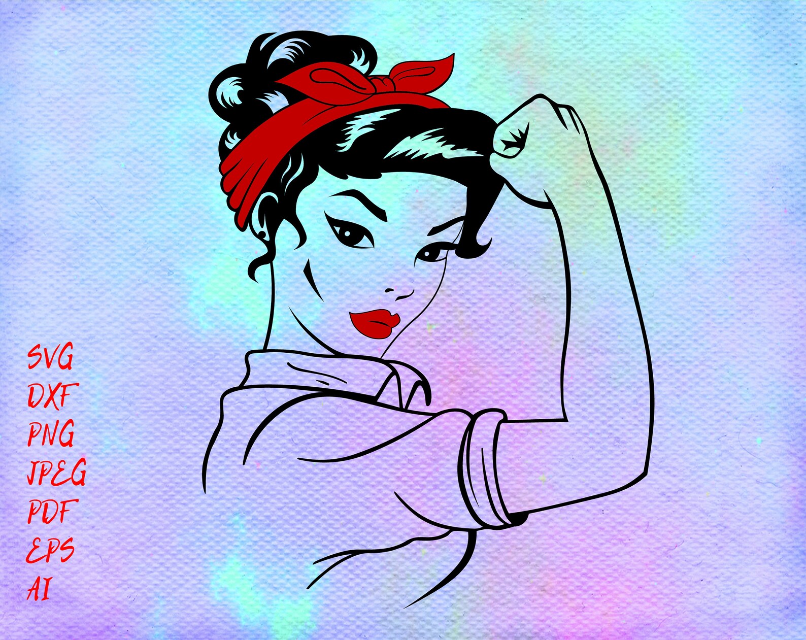 Rosie the Riveter SVG breast cancer svg rosie svg cricut | Etsy