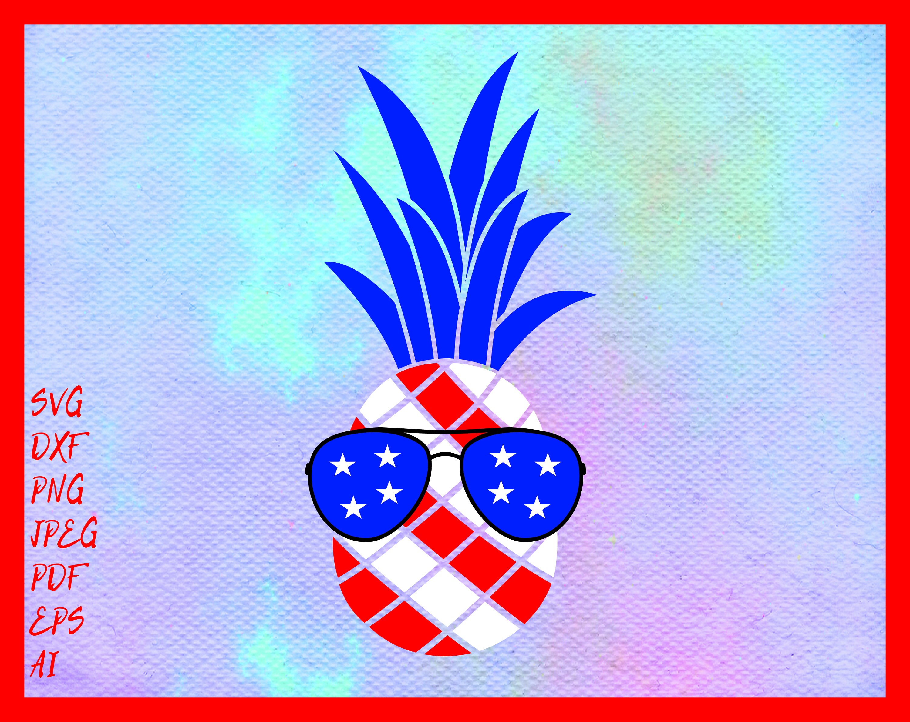Download Pineapple Usa 4th Of July Svg Pineapple Svg Fourth Of July Etsy