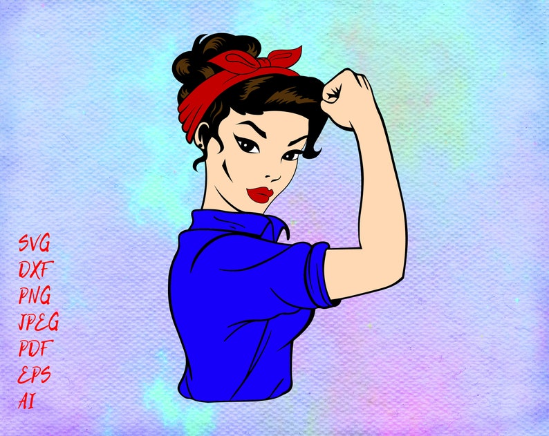 Rosie the Riveter SVG breast cancer svg rosie svg cricut | Etsy