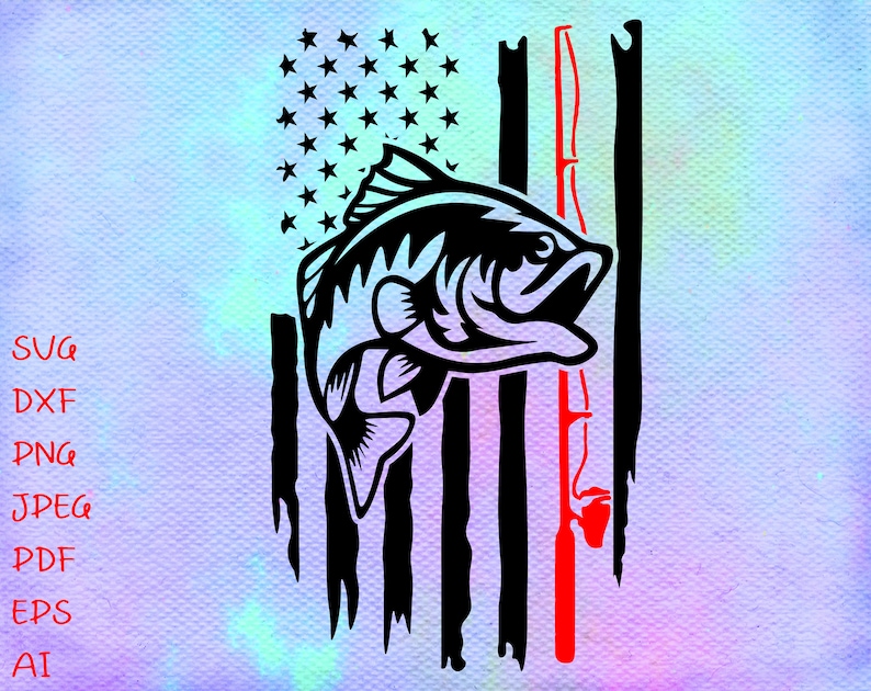 Download Fishing Distressed USA Flag SVG Fishing svgFlag SVG ...