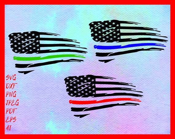 Download US Flag Svg Distressed Flag SVG Thin Blue Line Svg Thin ...