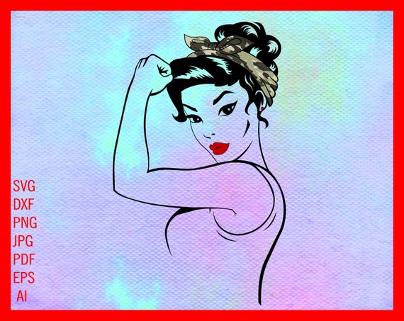 Download Rosie The Riveter Army Svg Military Woman Svg Army Camouflage Etsy
