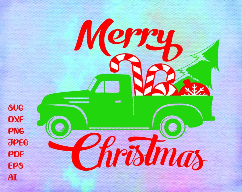 Download Free Christmas Svg Christmas Truck Svg Candy Cane Svg Christmas Etsy SVG DXF Cut File