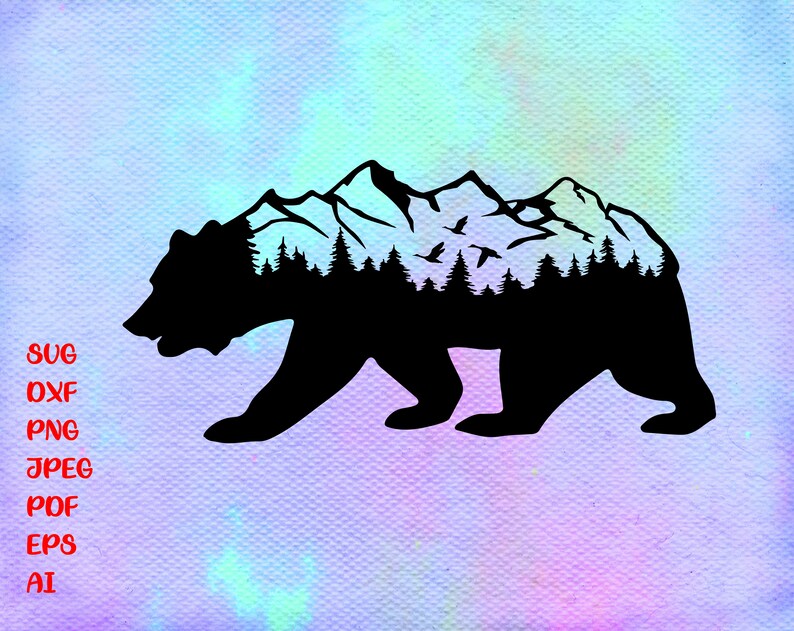 Free Free Mountain Bear Svg 51 SVG PNG EPS DXF File