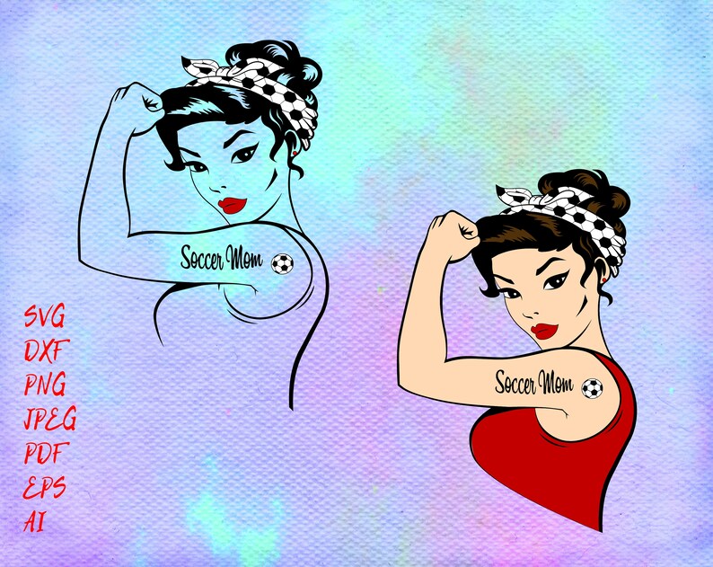 Download Silhouette Cut File Rosie The Riveter Ai Dxf Cricut Svg Rosie The Riveter Soccer Mom Svg Eps Soccer Mom Rosie Svg Paper Party Kids Craft Supplies Tools Shantived Com