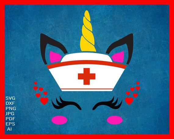 Download Nurse Unicorn Face Svg Dxf Eps Png Jpg T Shirt Design Jpg Etsy Yellowimages Mockups