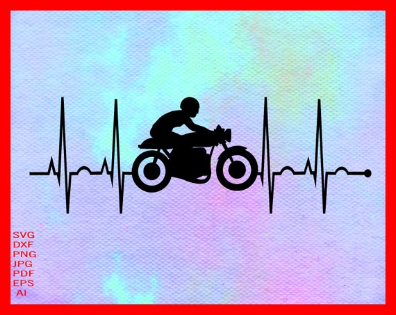 Download Motorcycle Svg Files Biker Silhouette Clipart Motorcycle Etsy