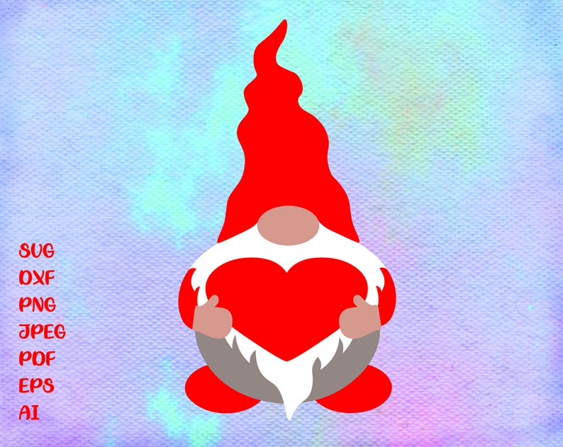 Download Valentines day gnome with heart svg girls valentine shirt ...
