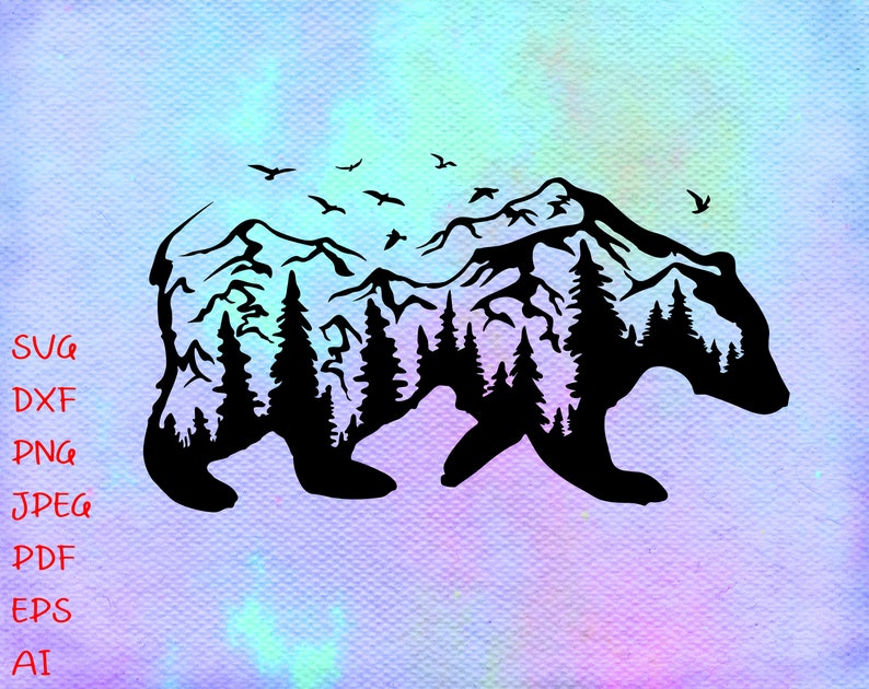 Download Bear Nature Svg Bear Svg Forest Svg Camping Svg Travel Svg ...