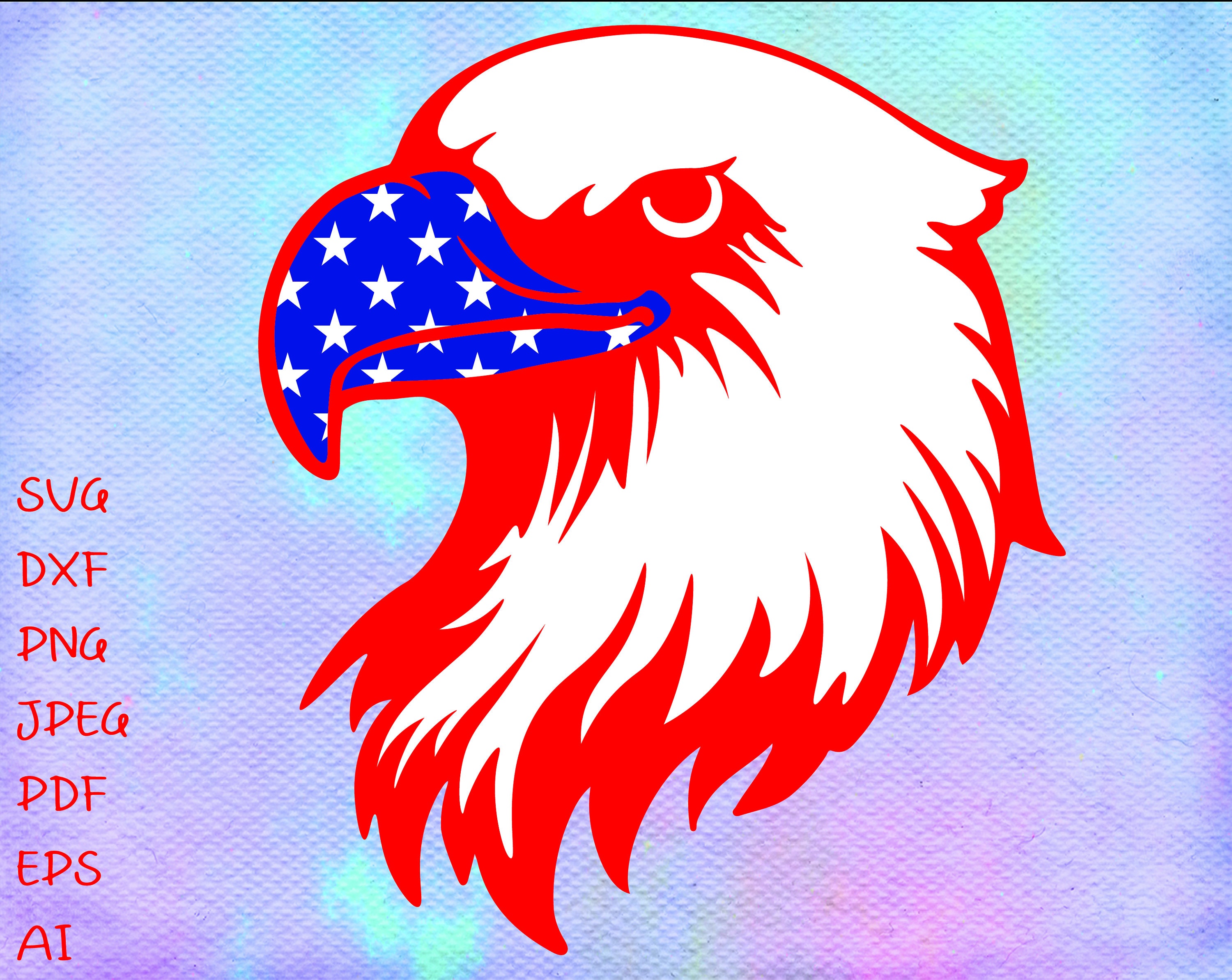 Eagle American Flag Svg Us Flag Svg USA Flag Clipart US | Etsy UK