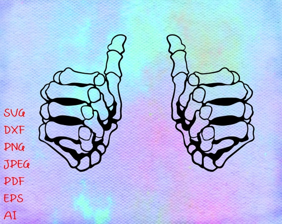 Daumen Hoch Skeleton Svg Doppel Daumen Hoch Svg Dieser Kerl Etsy