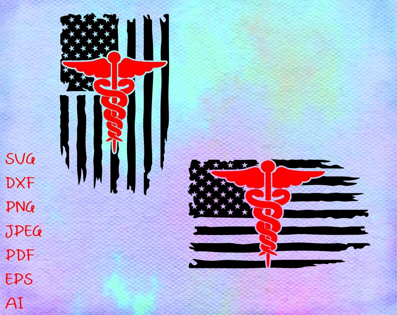 Download Nurse Distressed USA Flag svgpngjpgdxfEmergency Nurse USA ...