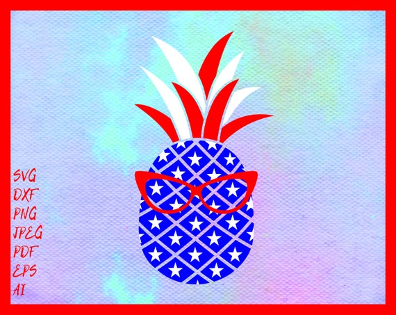 Download Pineapple Usa 4th Of July Svg Pineapple Svg Fourth Of July Etsy