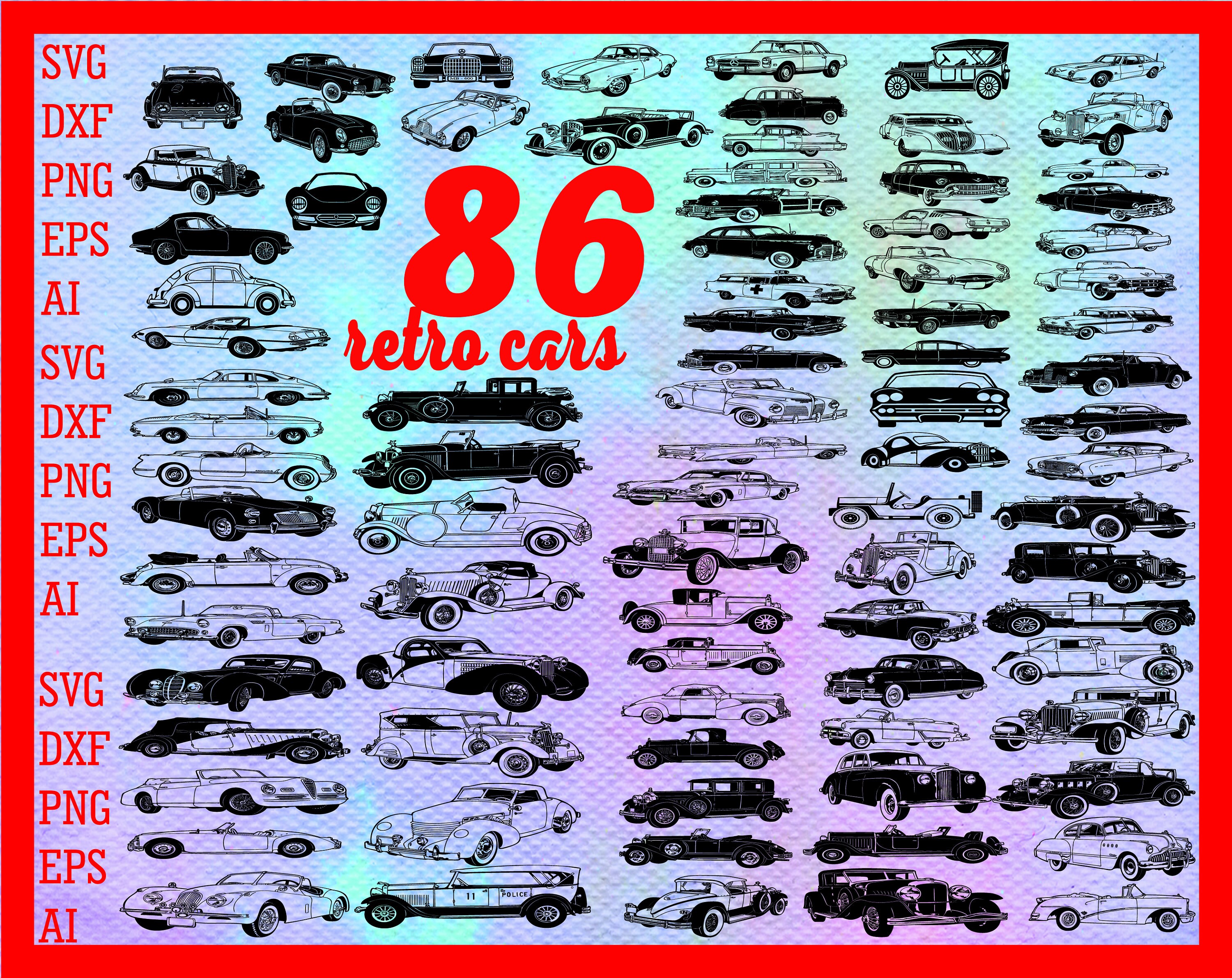 Auto Svg Klassische Auto Svg Alte Auto Svg Oldtimer Svg Etsy