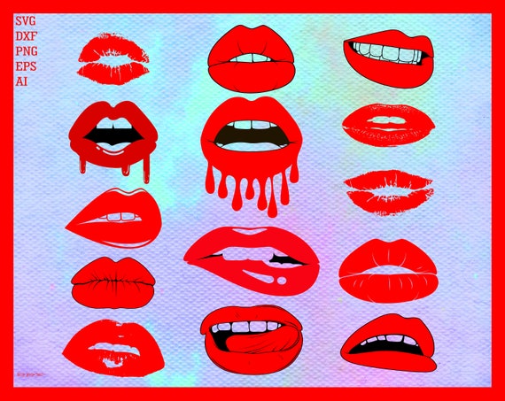 Download Lips Svg File Lips Clipart Kiss Clip Art Kiss Svg Lips Etsy