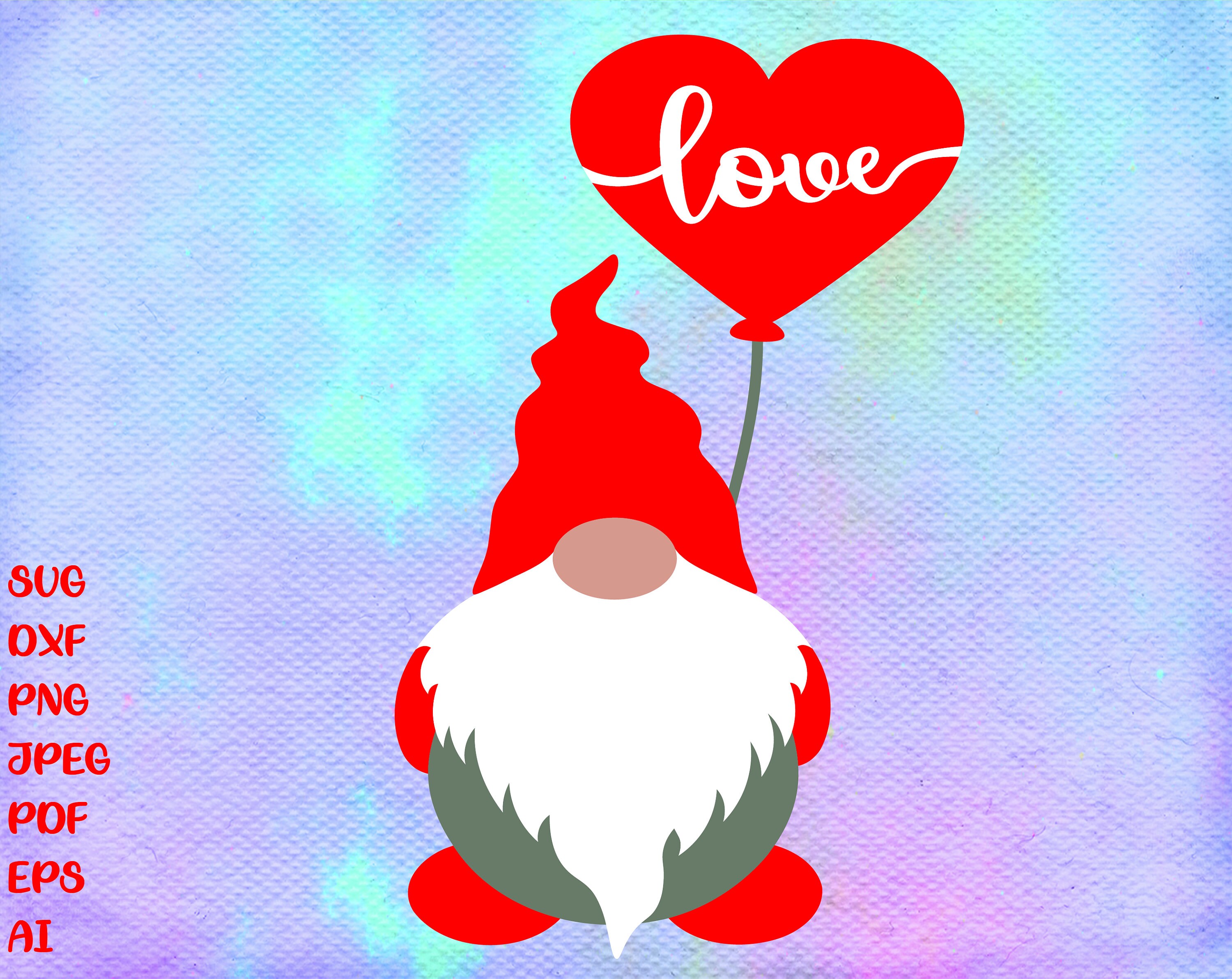 Download Gnome Svg Valentine Svg Valentine Gnome Svg For Cricut Etsy
