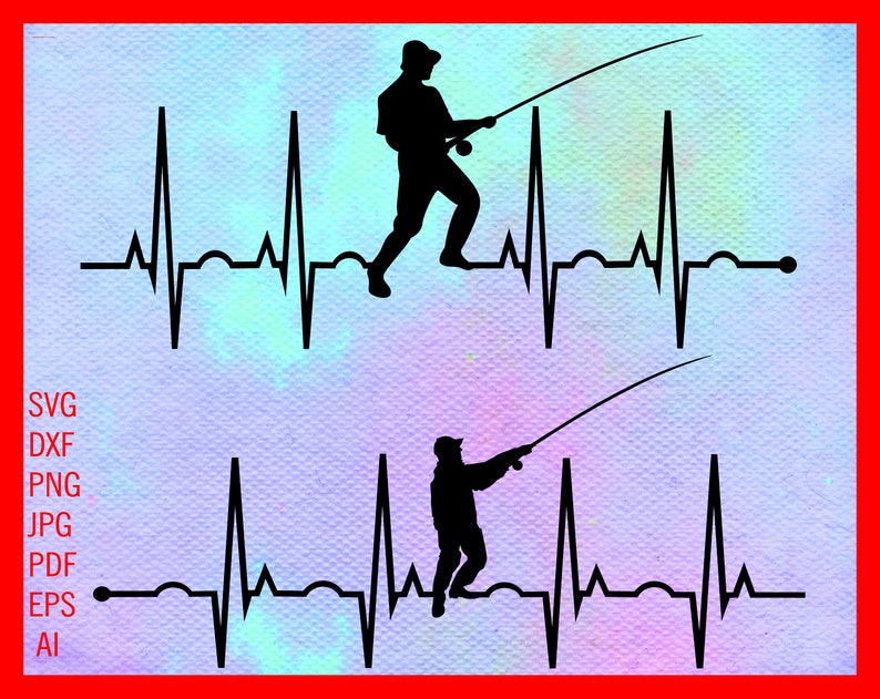 Download Fishing Heartbeat SVG Fisherman EKG Svg Fisherman Svg Man ...