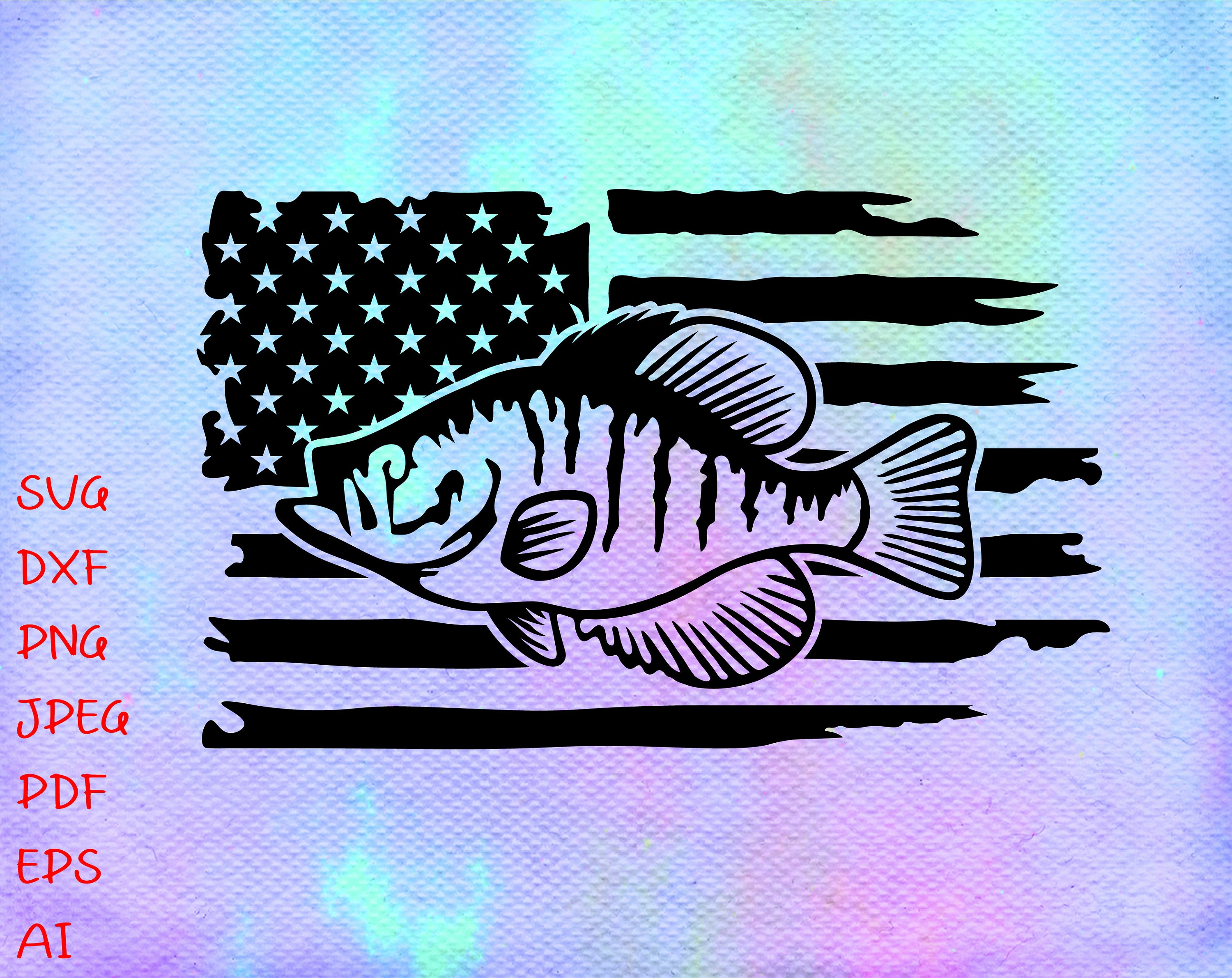 Distressed Flag Crappie svgCrappie Fishing Fishing svg | Etsy