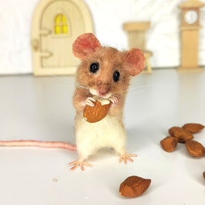 Needle felted mice realistic animals pets gift