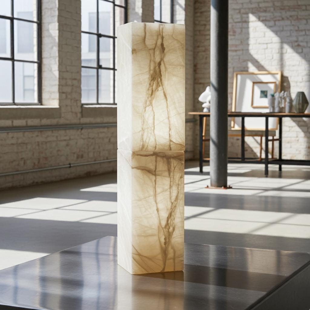 White Onyx Floor Lamp: 36