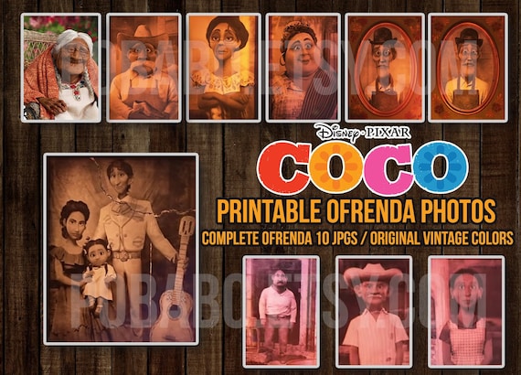 Printable Coco Ofrenda Photos Coco Altar Photos Candy Table Etsy