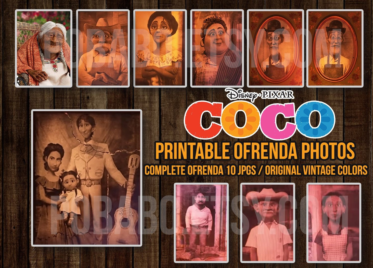 Printable Coco Ofrenda Photos Coco Altar Photos Candy Table Etsy