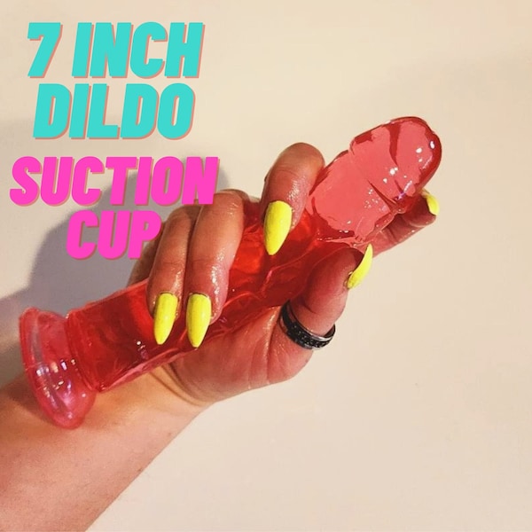 Black and Pink Realistic Suction Cup Dildo