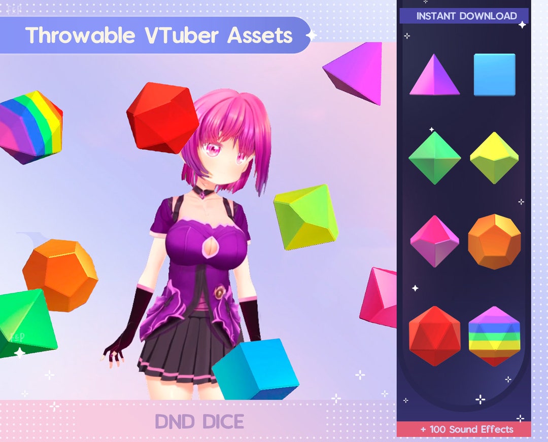 8 Throwable Vtuber Asset, T.I.T.S, Twitch Integrated Throwing System