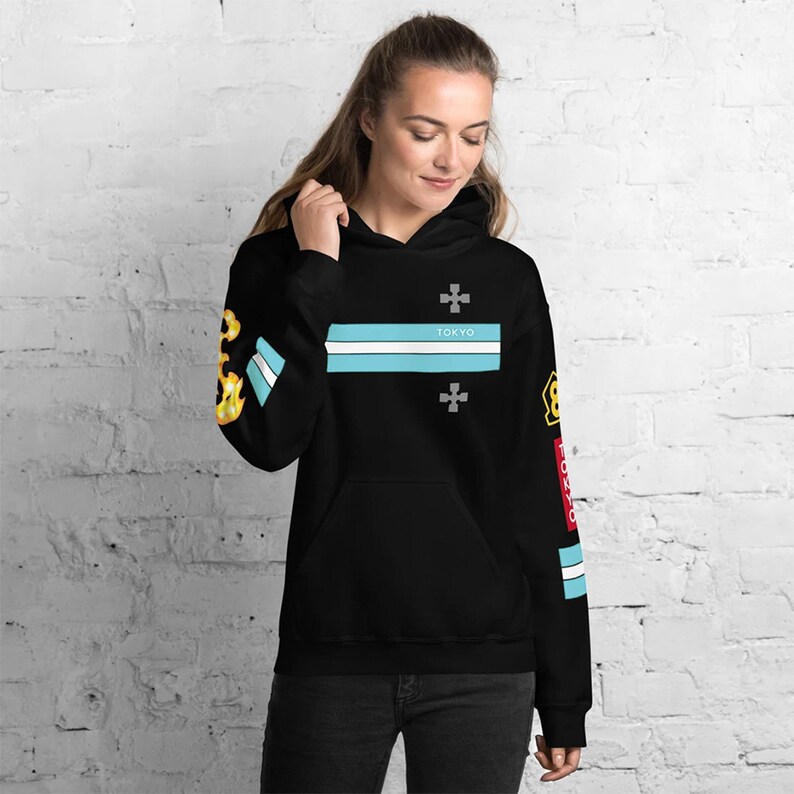 Anime Hoodie, Fire Hoodie, Manga Hoodie, Japanese Hoodie, Shirt, Trendy Anime Gifts, Cosplayer, Costume gift, image 7