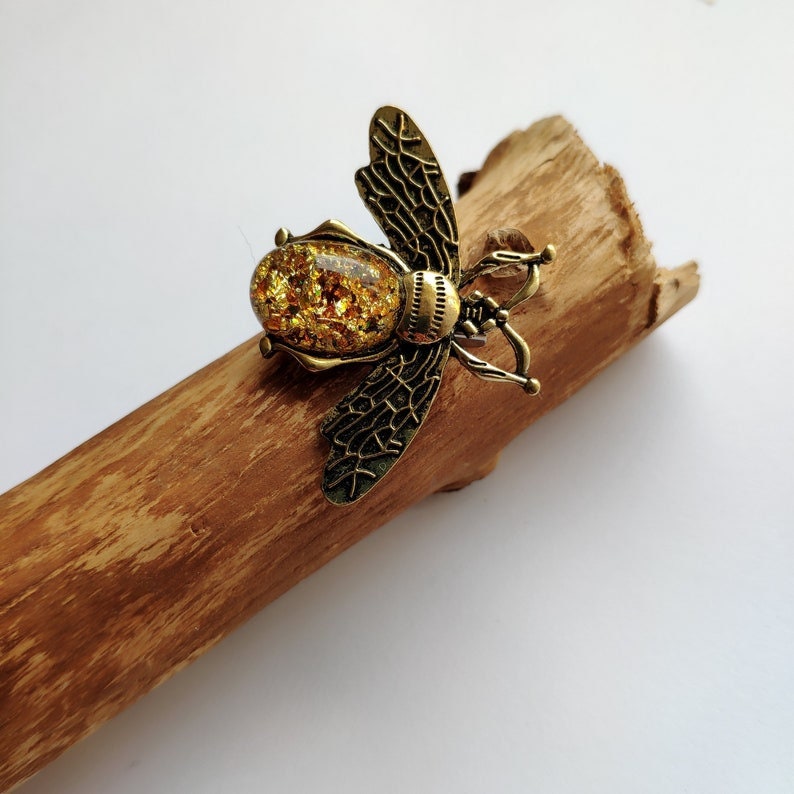 Bee Brooch Vintage. Bee Brooch Rhinestone. Etsy