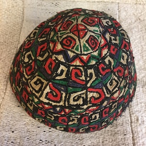 Antique Turkmen Chodor Hat For Children ,Free shipping