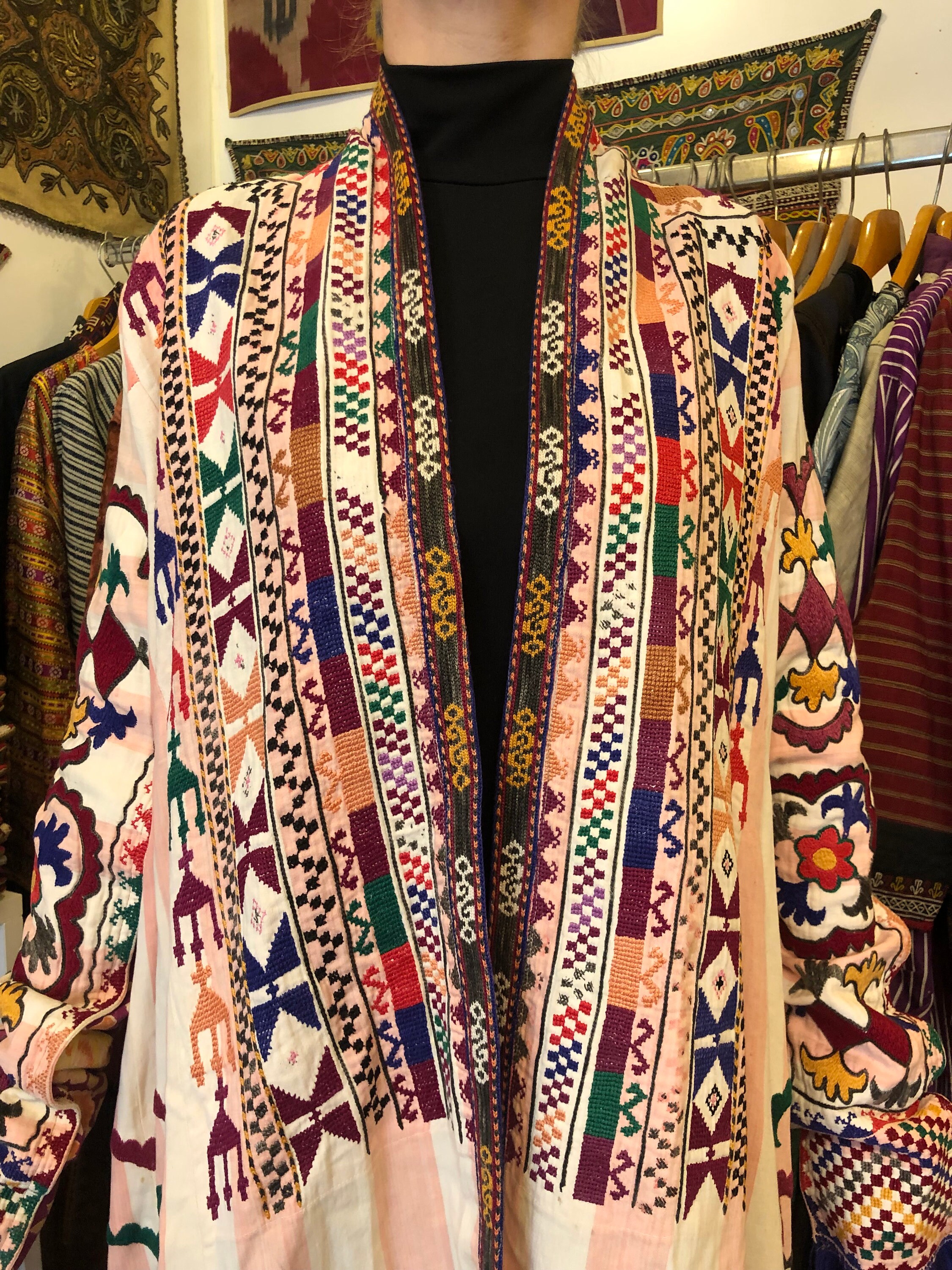 Vintage UZBEKİSTAN Traditional Clothing Handmade Costum