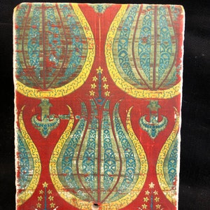 Türkische Vintage Hand bemalt auf Stein Keramik, handgemachte Traditionelle, Keramik oder Wanddekoration .4vier Stücke 20x 15 cm Versandkostenfrei
