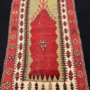 Fragment antique de kilim anatolien image 1
