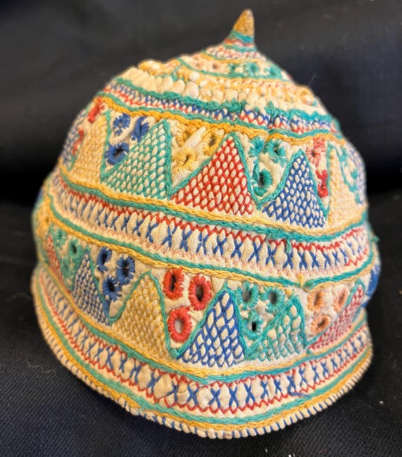 Antique Silk Embroideri Turkish Anatolian Hat , - Etsy display picture 3