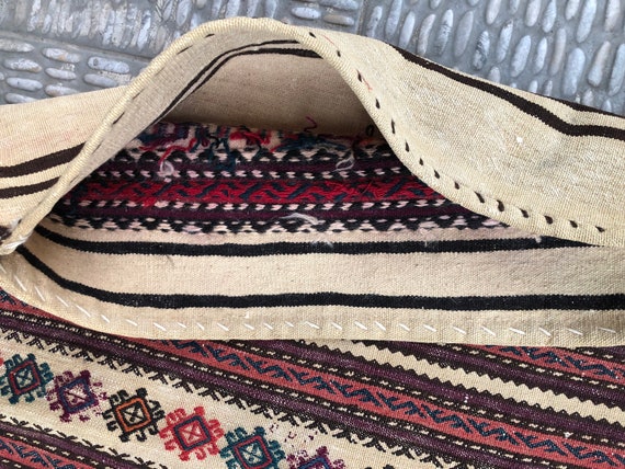 貴重アンティークのシャーサヴァンスマックとても素敵です！動物ぎっしり通関済日本発送送料込1万スタート最低落札価格梨！ 世界中探しても当店のみ！シャーサヴァン族シルクのノアの方舟柄