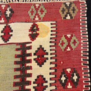 Fragment antique de kilim anatolien image 5