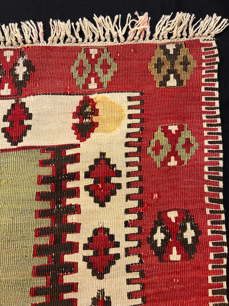 Fragment antique de kilim anatolien image 5