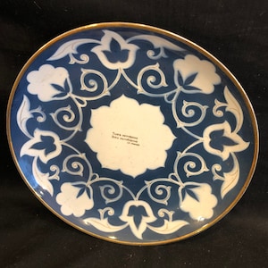 Vintage Uzbekistan plate ceramic, handpainting ceramic,decorative ceramic, collectibles ceramic,home decorations,wall plate, FREE shipping