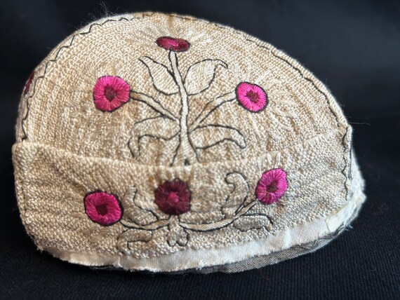 Antique  Silk Embroideri Turkish Anatolian Hat , … - image 6