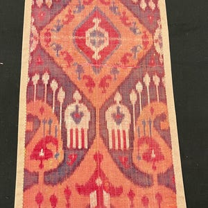 Frühes 19 Jahrhundert Usbekistan Seidensamt Fragment 83 x 32 cm 33 x 13 zoll, Kostenloser Versand