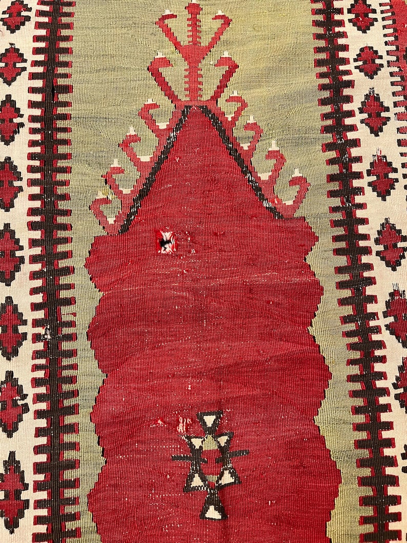 Fragment antique de kilim anatolien image 4